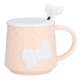 thumbnail image 1 of Taza de cerámica linda, taza de cerámica linda del Bowknot de 400ml taza de regalo de la pareja adaptada para la perfección, 1 of 8