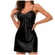 thumbnail image 2 of Camisón corto informal sin mangas para mujer, vestido de cuello alto, ropa de casa, camisón corto, 2 of 6