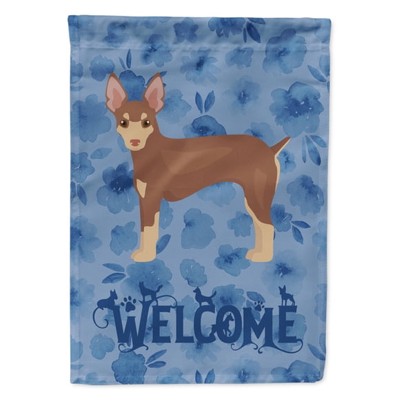 Miniature Fox Terrier Welcome Garden Flag