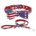 thumbnail image 4 of Chien Arc Cravate Collier Sangle Boucle Sangle Boucle Collier Réglable PU Animal Fournitures Chat Chaton Chiot Collier Corde, 4 of 7
