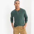 thumbnail image 3 of Lands' End Men's Super-T Long Sleeve Henley Shirt, 3 of 3