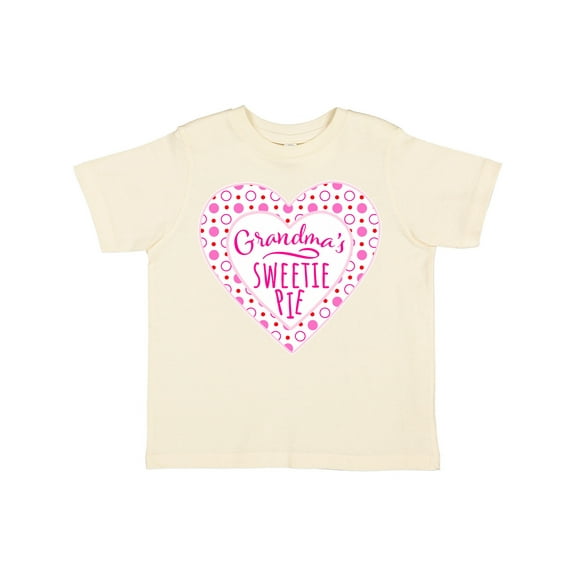 Inktastic Grandma's Sweetie Pie with Pink Hearts Boys or Girls Toddler T-Shirt