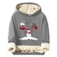thumbnail image 2 of Sudadera con capucha para hombre, informal, a la moda, con estampado navideño, de manga larga y bolsillo, de poliéster, 2 of 5