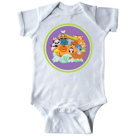 

Inktastic Christian Religious Ark Of Animals Gift Baby Girl Bodysuit
