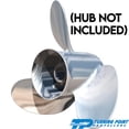 thumbnail image 2 of New Stainless Steel Propeller Compatible With Nissan/Tohatsu Omc I/O Suzuki Yamaha Volvo Penta For All Years 31502122 EX-1421-L Diameter 14.25" x 21" Pitch 3 Blades Left Hand Rotation, 2 of 2