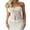 White, variant on Lnzyyephy Women Lace Tube Top, Strapless Backless Lacing Patchwork See-through Slit Summer Ladies Vest for Club Party