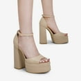 thumbnail image 5 of DREAM PAIRS Sandalias de Tacón Altos con Plataforma para Mujer, 5 of 5