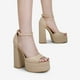 thumbnail image 5 of DREAM PAIRS Sandalias de Tacón Altos con Plataforma para Mujer, 5 of 5