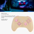 thumbnail image 3 of ZOUSSIQI Game Controller, 6 Axes Gyroscope, Burst, Fast Charging, Comfortable Grip, Compatible with Switch, iOS, 10, OLED (Yellow) CA919-21200, 3 of 9