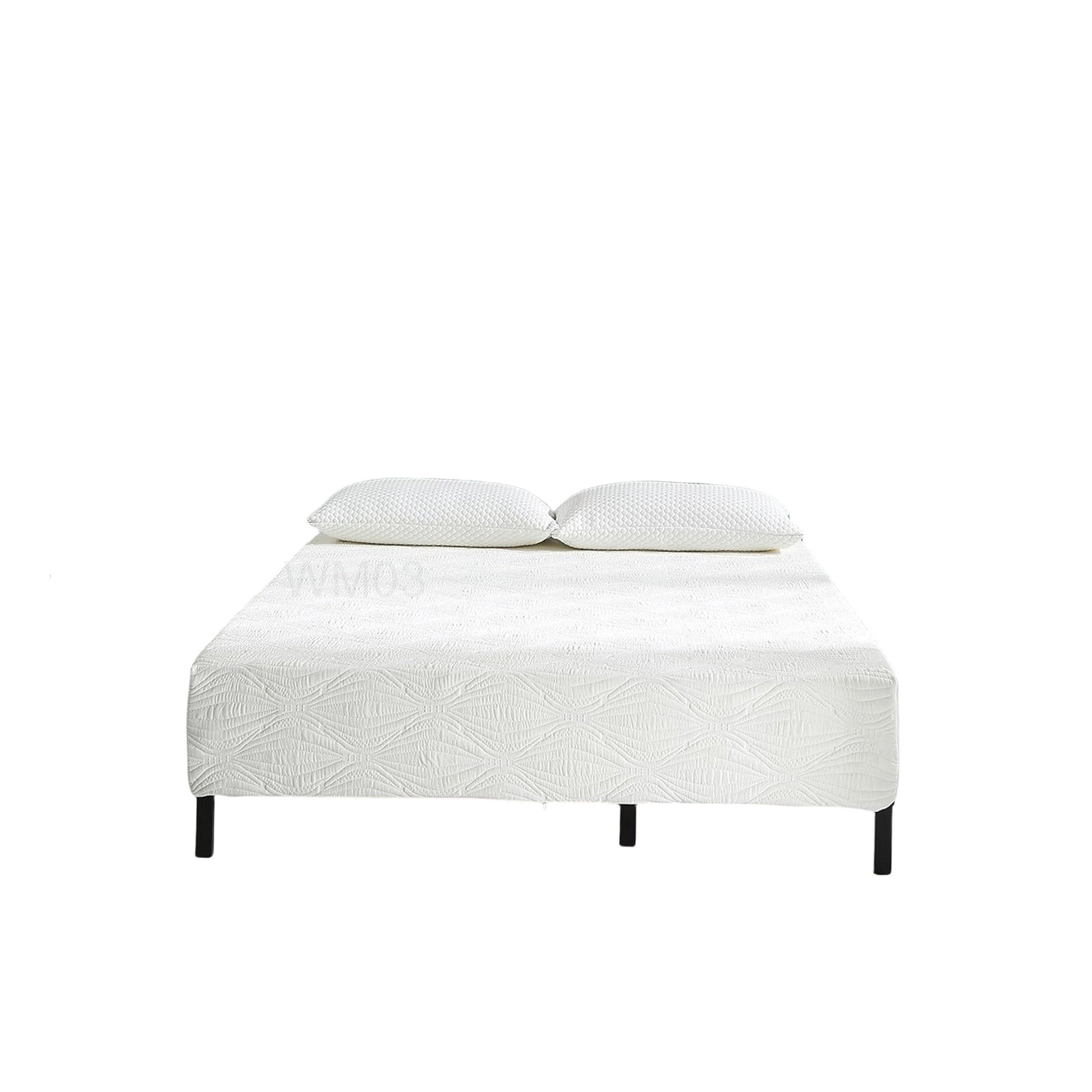 CHAMPFLAG Full Size Mattress 10 Inch Medium Firm, Gel Memory Foam, CertiPUR-US Certified, Cooling & Pressure Relief, Bed in a Box, White