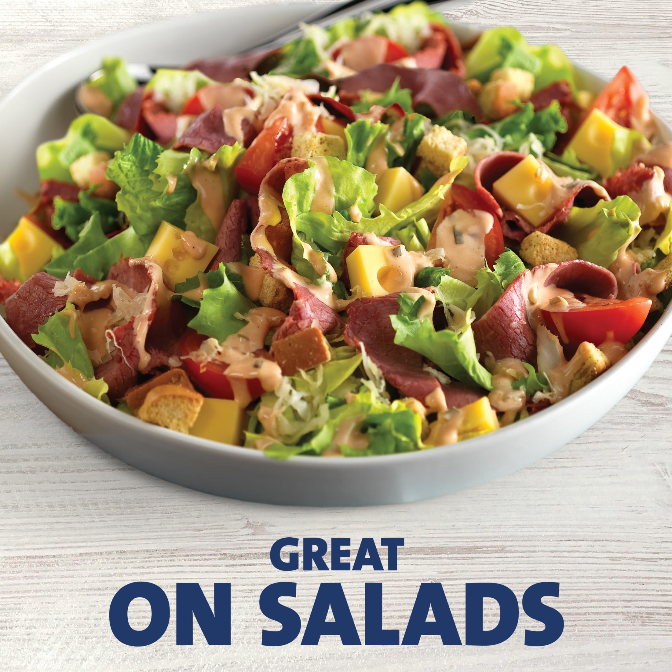 (6 pack) Kraft Thousand Island Dressing with Bacon, 16 fl oz Bottle