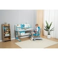 thumbnail image 5 of Saim Ergonomic Multi Function Adjustable Kids Study Desk & Hutch Model C Blue Color, 5 of 5