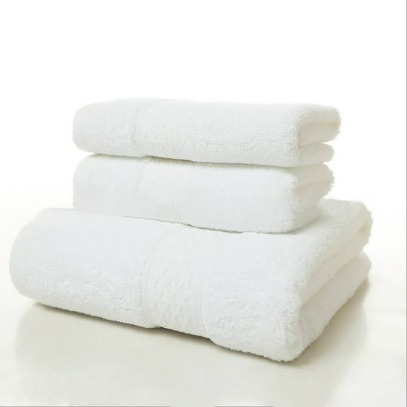 Ngheia Pure Cotton Bath Towel White 34*34Cm, Cotton Bath Towel Bath Towels Hand Towels Washcloths Highly Absorbent Towels for Bathroom Gym Hotel (White), 1 Towel