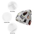 thumbnail image 3 of Yiaed Animal Bird Print Winter Beanie for Men Women, Fleece Lined Beanie Soft Warm Knit Hat Ski Stocking Cuffed Ca, 3 of 6