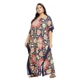 thumbnail image 5 of Gypsie Blu Women Long Kaftan Plus Size Casual Ladies Printed Maxi Dress Online, 5 of 7