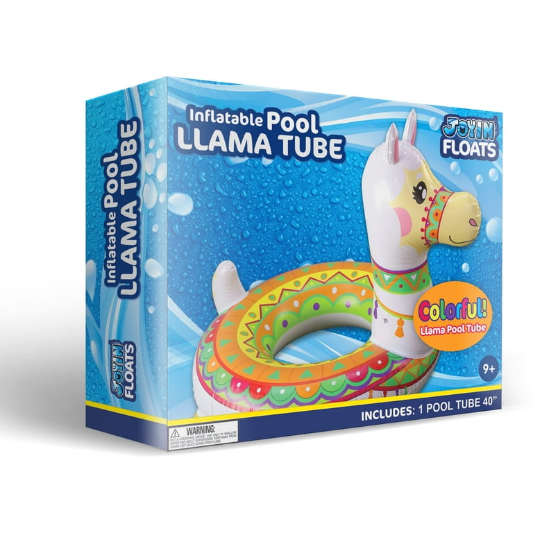 JOYIN Inflatable Llama Pool Float 43.5 Pool Tubes Fun Beach Floaties Summer Pool Raft Lounger Swim Party Toys Swimming Pool Party Decorations
