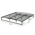 thumbnail image 3 of Towallmark 10 Inch King Size Platform Metal Bed Frame Low Profile with Storage, Mattress Foundation, No Box Spring Needed, Black, 3 of 7