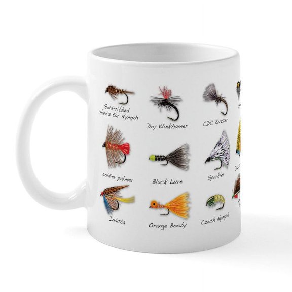 CafePress - Flies Mug - 11 oz Ceramic Mug - Novelty Coffee Tea Cup