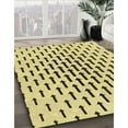 thumbnail image 3 of Ahgly Company Machine Washable Indoor Round Transitional Sun Yellow Area Rugs, 7' Round, 3 of 7