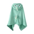 thumbnail image 3 of Toalla de baño con capucha para bebé Baoblaze Albornoz de animales Verde, 3 of 8