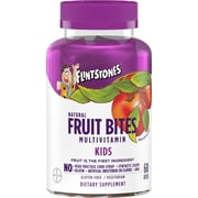 Flintstones Natural Fruit Bites Multivitamins Dietary Supplement Apple 60ct (Pack of 6)
