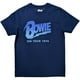 thumbnail image 1 of David Bowie - Camiseta On Tour 1974 para Adultos Unisex (Azul Denim), 1 of 2
