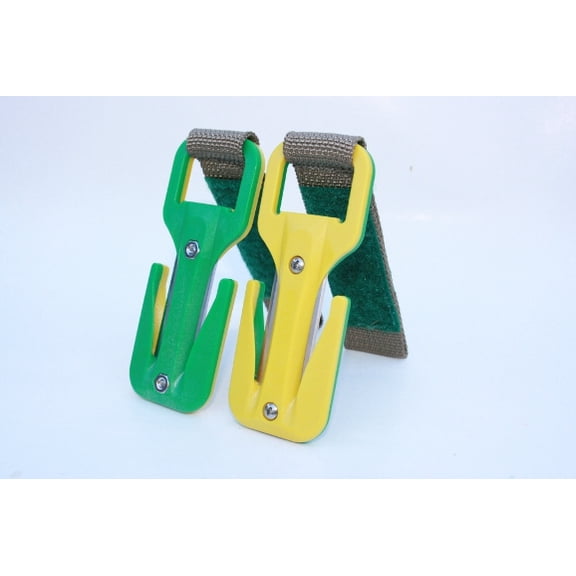 EEZYCUT Trilobite Webbing and Line Knife - Flexi Mounted - Yellow/Green