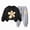 G253-Black, variant on HFHAPW Toddler Kids Girl Clothes Fall Winter Outfits Long Sleeve Crew Neck Sweatshirts Pants Set 2Pcs,3-4 Y
