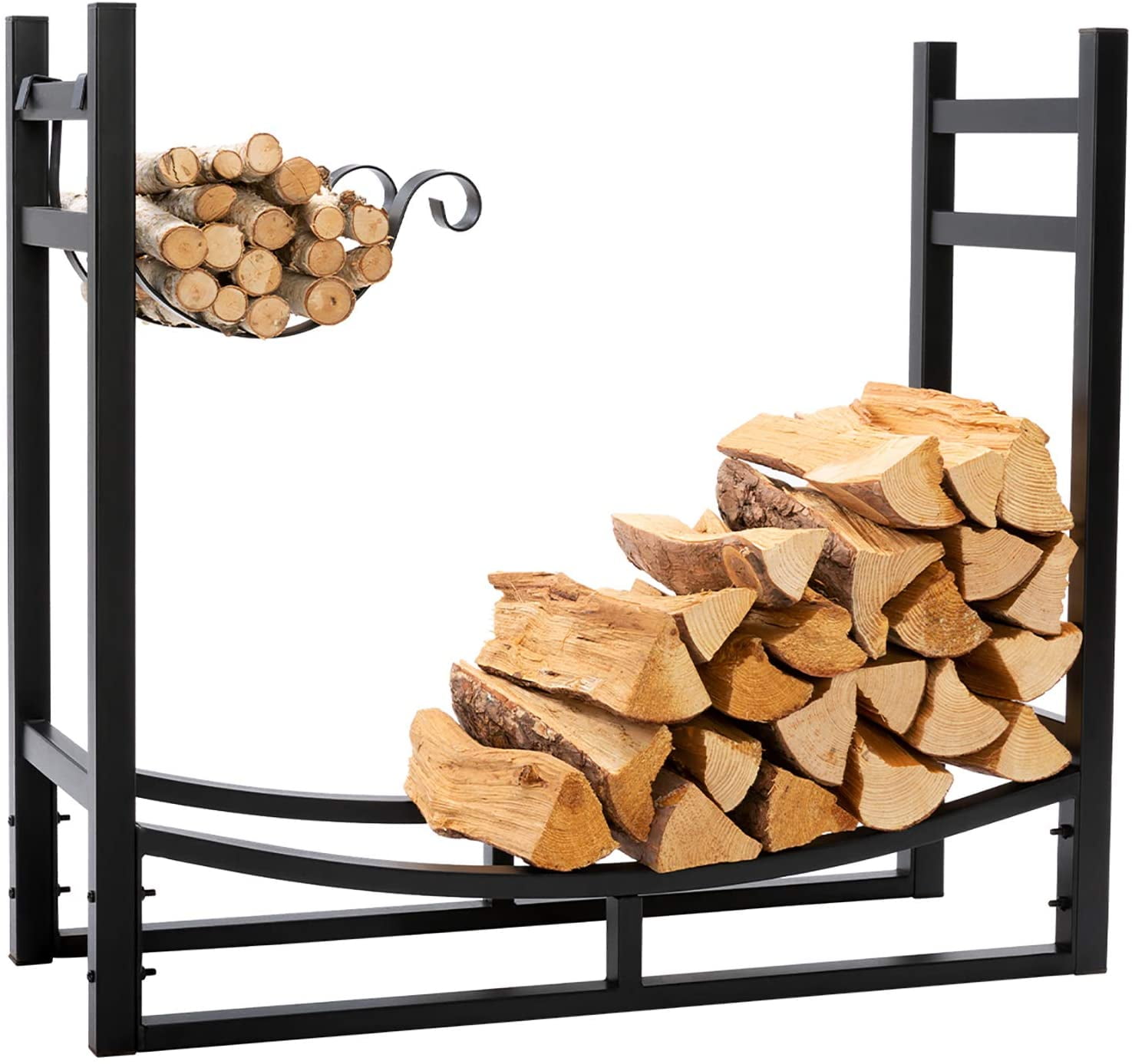 Details about   All-In-One Firewood Rack With Fireplace Tools Set 30 Inch Tall Log Holder