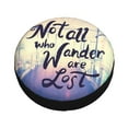 thumbnail image 3 of Balery Not All Those Who Wander Are Losttire Cover Waterproof Dust-Proof, Universal Spare Wheel Tire Cover For Trailer, Rv, Suv Truck And Vehicle Camper Accessories-14 Inch, 3 of 9