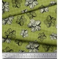 thumbnail image 3 of Soimoi Satin Silk Fabric Check & Floral Artistic Fabric Prints by Yard 42 Inch Wide, 3 of 3