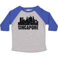 thumbnail image 3 of Inktastic Singapore City Skyline with Grunge Boys or Girls Toddler T-Shirt, 3 of 5