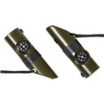 thumbnail image 1 of Tebru 2Pcs Outdoor Emergency Survival Whistle With Nylon Rope Thermometer Compass New, 1 of 8
