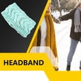 thumbnail image 2 of Bandeau d'Hiver pour Femmes Élasticité Tête Chaude Cache-Oreilles Style Simple Accessoires pour Cheveux pour Femmes Vert Menthe, 2 of 6