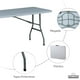 thumbnail image 2 of Mesa Plegable de Plastico Para Jardín Tipo Portfolio | Ideal Para Exteriores blanco 1.8 Midtown Concept Mesa Plegable 180, 2 of 7