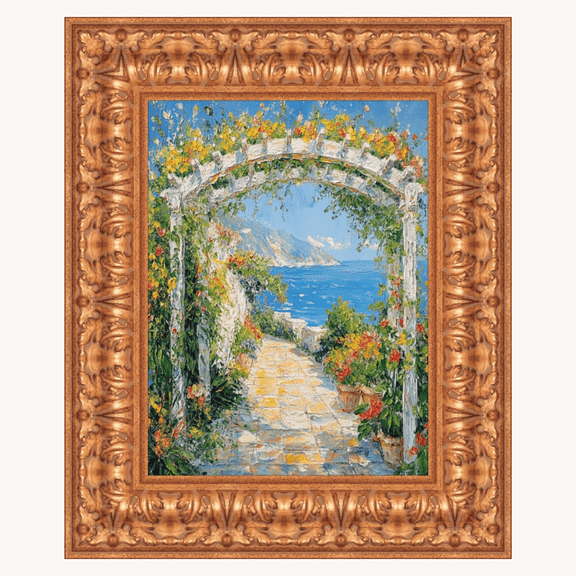 Ornate Wide Antique Gold Picture Frame 30x40 frame