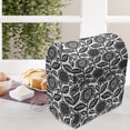 thumbnail image 3 of Floral Stand Mixer Cover, Minimalist Toned Flowers Spring Blooms Opening Folk Art Hand Drawn Like, Kitchen Appliance Organizer Bag Cover with Pockets, 5 Quarts, Charcoal Grey and White, by Ambesonne, 3 of 4