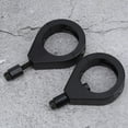 thumbnail image 3 of Ouitble Soporte De Luz De Señal De Giro Para Motocicleta, Chapado En Metal, 41mm, Abrazaderas, Accesorios De Montaje(黑色), 3 of 5