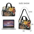 thumbnail image 3 of FORMRS 16" Laptop Bag Carrying Sleeve Case with Handle Travel Shoulder Briefcase, Skeleton with Sun, 3 of 8