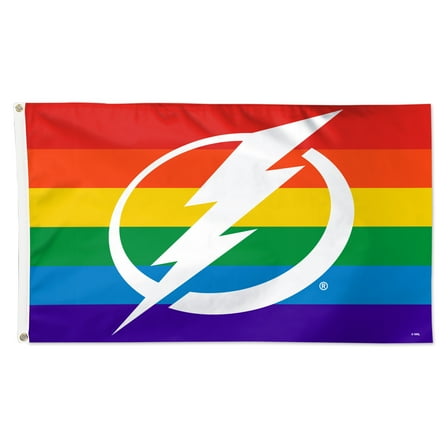 WinCraft Tampa Bay Lightning 3' x 5' Single-Sided Deluxe Team Pride Flag
