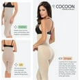 thumbnail image 3 of Cocoon Shapewear High-Waisted Tummy Control Compression Anti-Cellulite Footless Capri Layering Leggings, 3 of 5