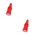 thumbnail image 1 of Billuyoard Botellas de vino Tapones de silicona Tapas Bebida Reutilizable A prueba de fugas Tapón de acero inoxidable Accesorios en forma de cono Rojo 2piezas, 1 of 6
