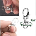 thumbnail image 4 of 60pcs Keychains Key Ring, Metal Key Ring Clip Swivel Lobster Holder Keychain Lobster Clip for Hanging Crafts Jewelry, 4 of 5