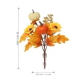thumbnail image 2 of TINGXIN Fall Floral Stems, Fall Artificial Flowers with Pumpkins, Wire-Reinforced Bendable Stems, for Vases/Wreaths/Centerpieces, Thanksgiving, Halloween, (Style B), 2 of 5