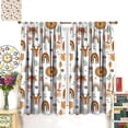 thumbnail image 3 of Kids Colorful Animals Curtains Cute Cartoon Funny Wildlife Rainbow Flower Leaf Art Print for Kids Bedroom Nursery Decor Rod Pocket Blackout Window Drapes 2 Panels 42x54in, 3 of 6