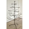 TRIPAR Brown Metal Ornament Display Tree and Jewelry Organizer Holiday and Christmas – 36 Inch Wire Ornament Stand and Necklace Holder Décor with 5 Tiers of Branches, Perfect for Wrought Iron Trees