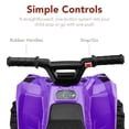 thumbnail image 6 of Best Choice Products 6V Kids Ride-On 4-Wheeler Quad ATV Car w/ 1.8mph Max Speed, Treaded Tires - Purple, 6 of 7