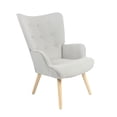 thumbnail image 1 of Sillón Individual Top Living Terciopelo Gris, 1 of 8