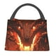thumbnail image 1 of Fotbe Magma Fire Black Dragon Bolsa Térmica Portátil con Estampado, Bolsa de Entrega de Alimentos Aislada, Bolsa Reutilizable de Gran Capacidad para Comidas y Supermercado, 1 of 6