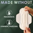 thumbnail image 4 of L. Ultra Thin Pads for Women, Organic Cotton Top Layer, Overnight Absorbency, Menstrual Pads with Wings, 36 Count, 4 of 12
